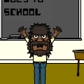 Caveman Goes To School