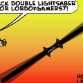 Black double lightsaber