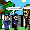 Police Meet kid + Bacon Shower