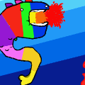 Fire Breathing Rainbow Fish