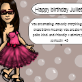 Happy Birthday Juliette!