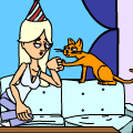 Random people who talk to random cats in a random 