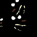 Black and Dog and Cat