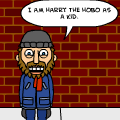 Harry the hobo as a kid