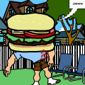 hamburger head!!!!