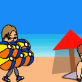 At the beach... It happens!