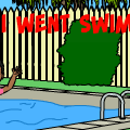 today i went swimming