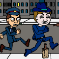 A cop's chores.