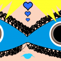 Mascara azul