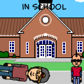 in school