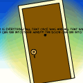the door