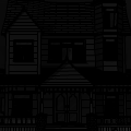 house in shadows