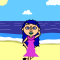 the beach