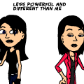 Less Powerful and Different Than Me