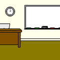 front of the classroom