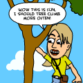 This is why she don't climb!