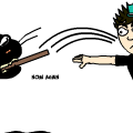 KatCat eats lazar spears