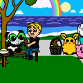 bamboo panda and friends
