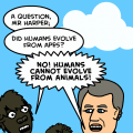 'An Ape Meets the Leaders'