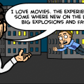 at the movies