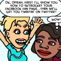Oprah on Facebook & Twitte