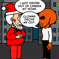 clown v.s. holiday