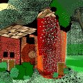 'Old Moonlit Barn'