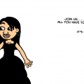 black dress