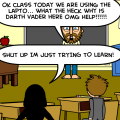 DARTH VADER GOES TO SCHOOL