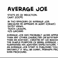 AVERAGE JOE