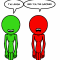 The groaner and The laugh