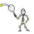 skeleton tennis