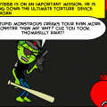 'stupid monsterous freaks!'