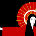 Geisha in red