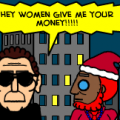 the santa woman