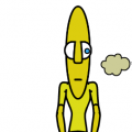 'Banana man&amp; the Pear'