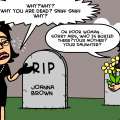 'desperate widow'