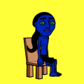 avatar falls off chair!